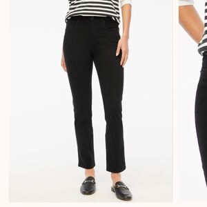 J. Crew Essential Straight Black Jeans Tall